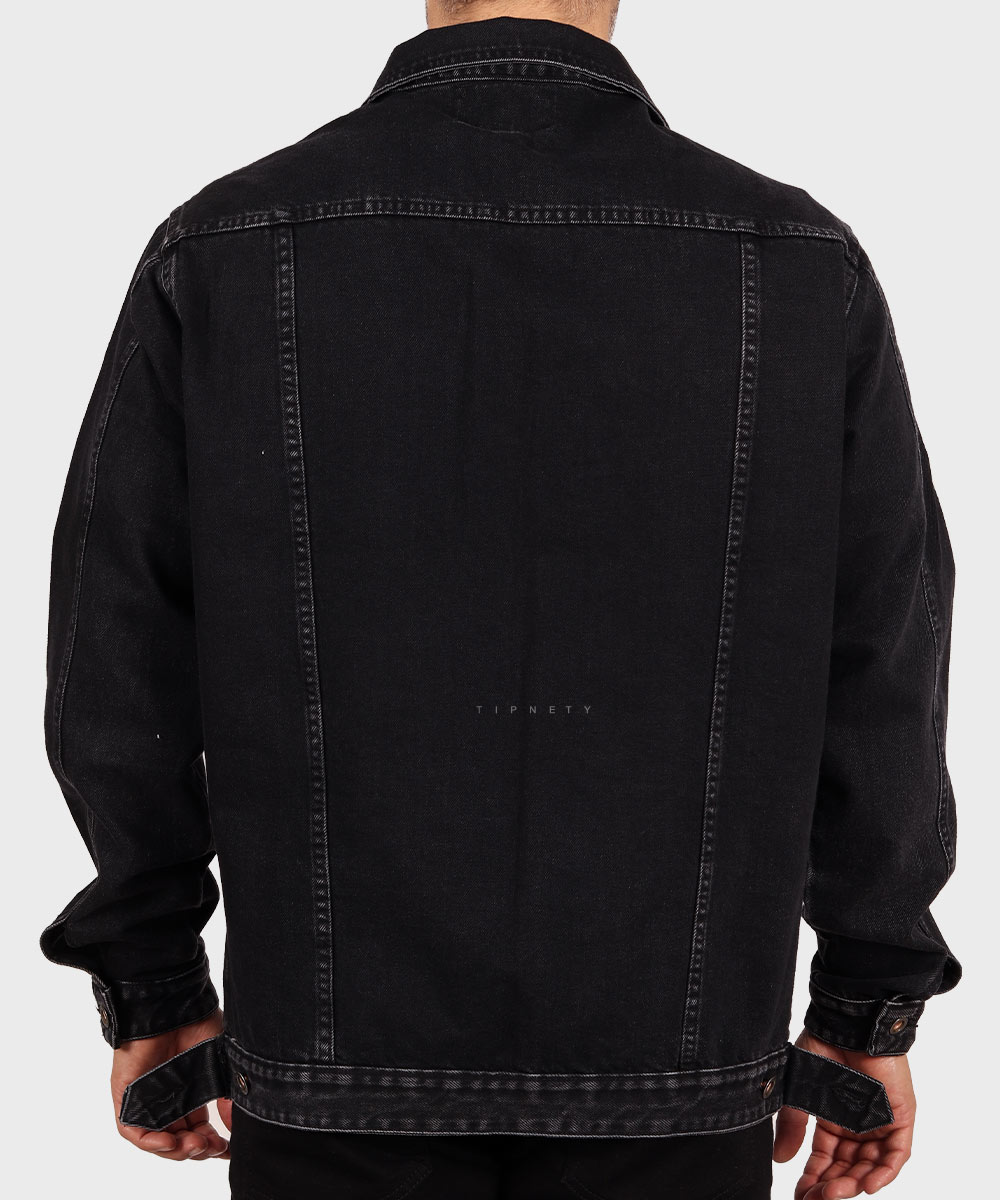         ذغالی زمستانه کت جین 0264  - تصویر 6