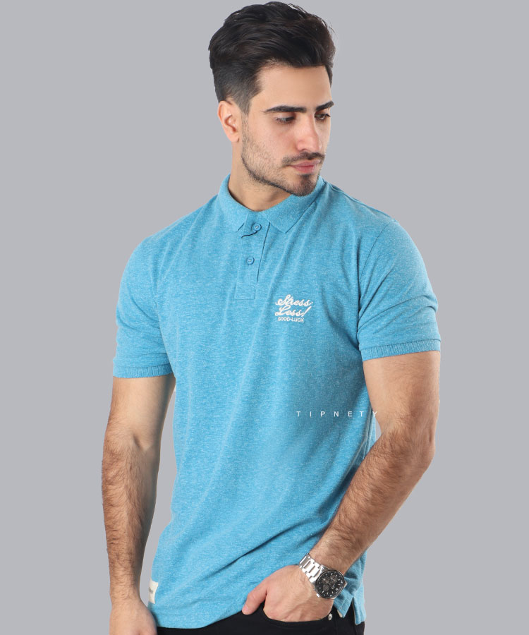 تیشرت یقه دار ساده مردانه 1250