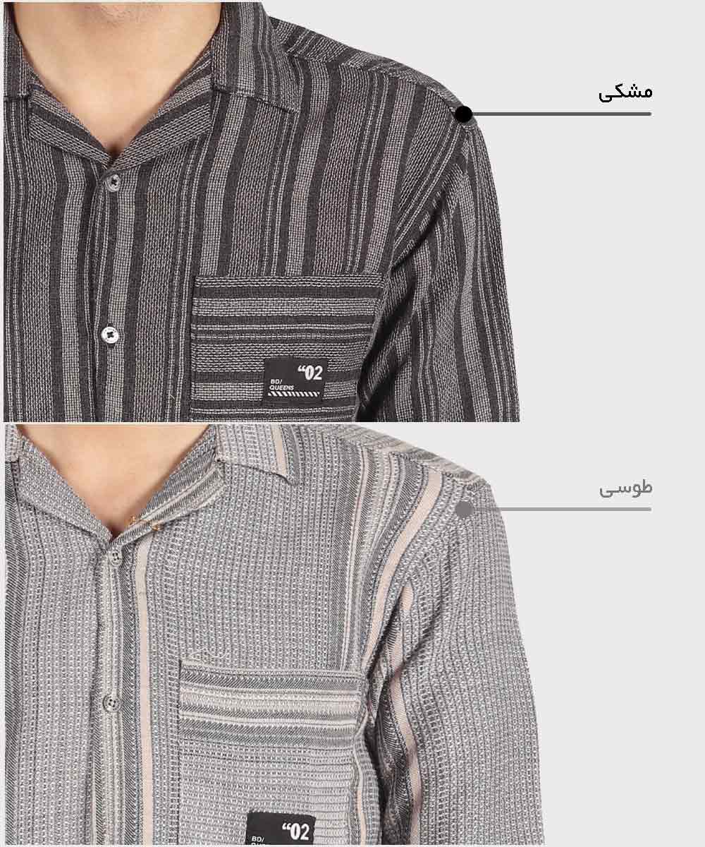           سبز مشکی طوسی نفتی پیراهن یقه انگلیسی 0125  - تصویر 5