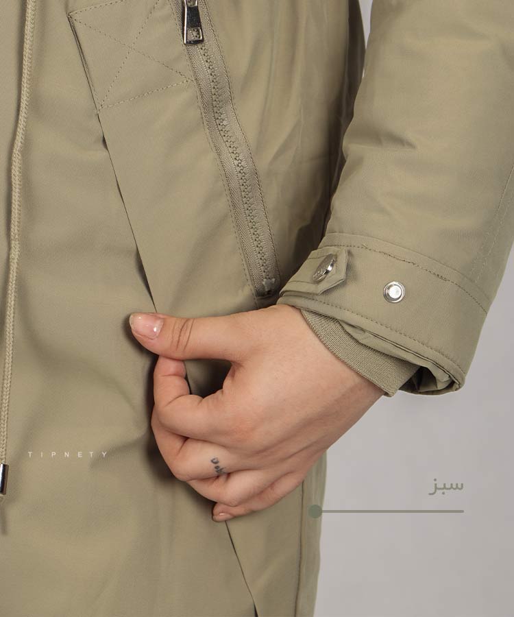                                                                                                                                                                                                                                                                                         قهوه ای خاکی کرم مشکی قرمز سبز زمستانه کاپشن 2170  - تصویر 3