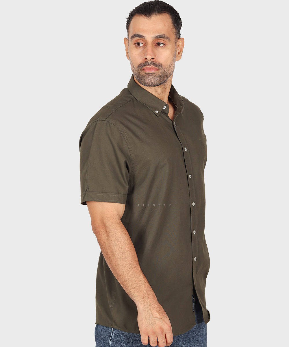                         لجنی یشمی سفید پیراهن آستین کوتاه فیت 5379  - تصویر 12