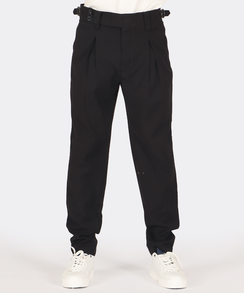                 نفتی طوسی مشکی کرم سورمه ای شلوار پارچه ای مام استایل 0925  - تصویر 3