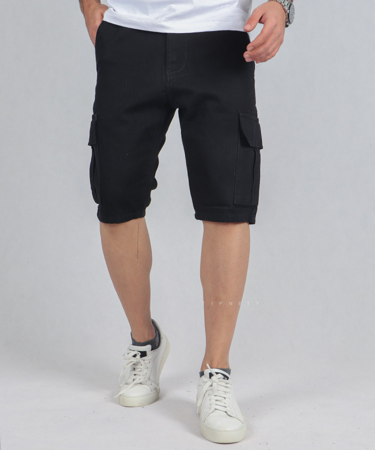                                             مشکی راحتی شلوارک 4258  - تصویر 3