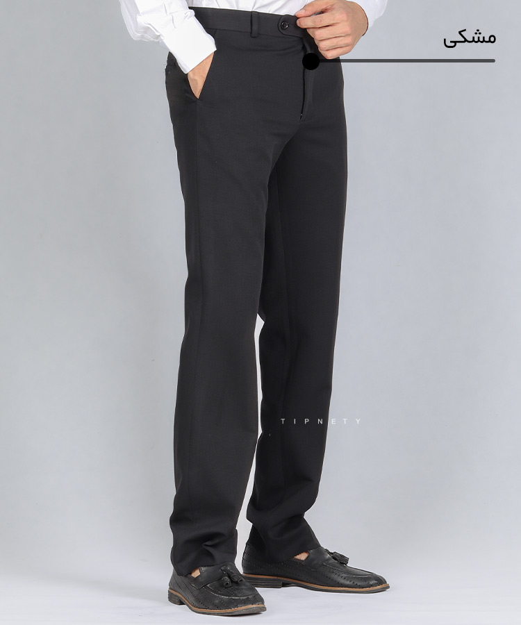                                                                                 طوسی روشن طوسی تیره سورمه ای مشکی شلوار پارچه ای راسته 0120  - تصویر 3