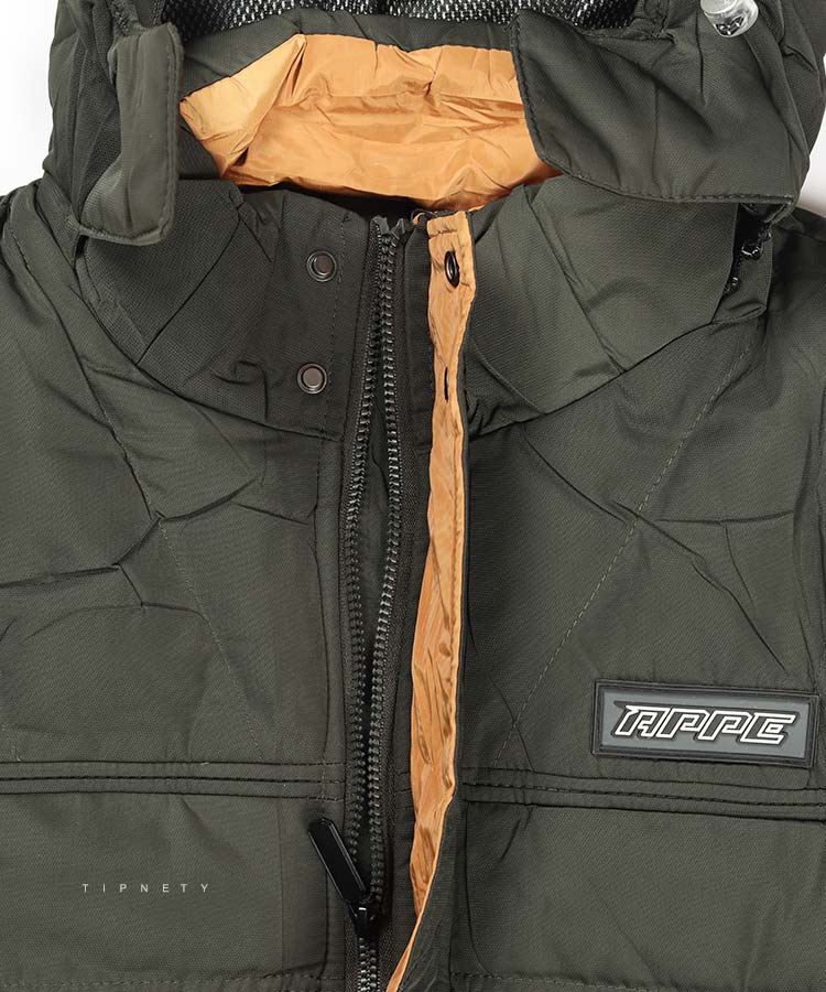           سورمه ای لجنی مشکی سبز زمستانه کاپشن 7065  - تصویر 11