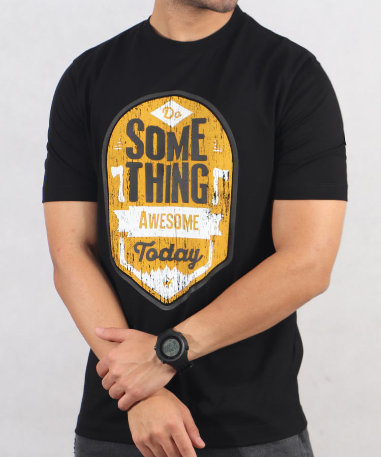                                                                                           سفید مشکی خاکی صدری تیشرت چاپی 1364  - تصویر 3