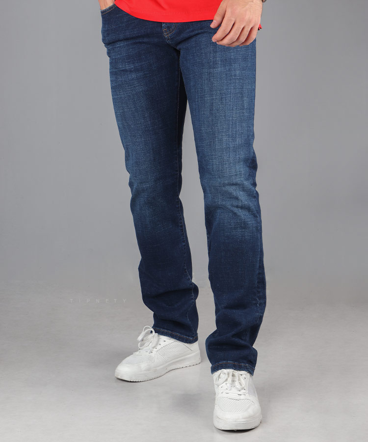 شلوار جین اسلیم مردانه ساده 6047