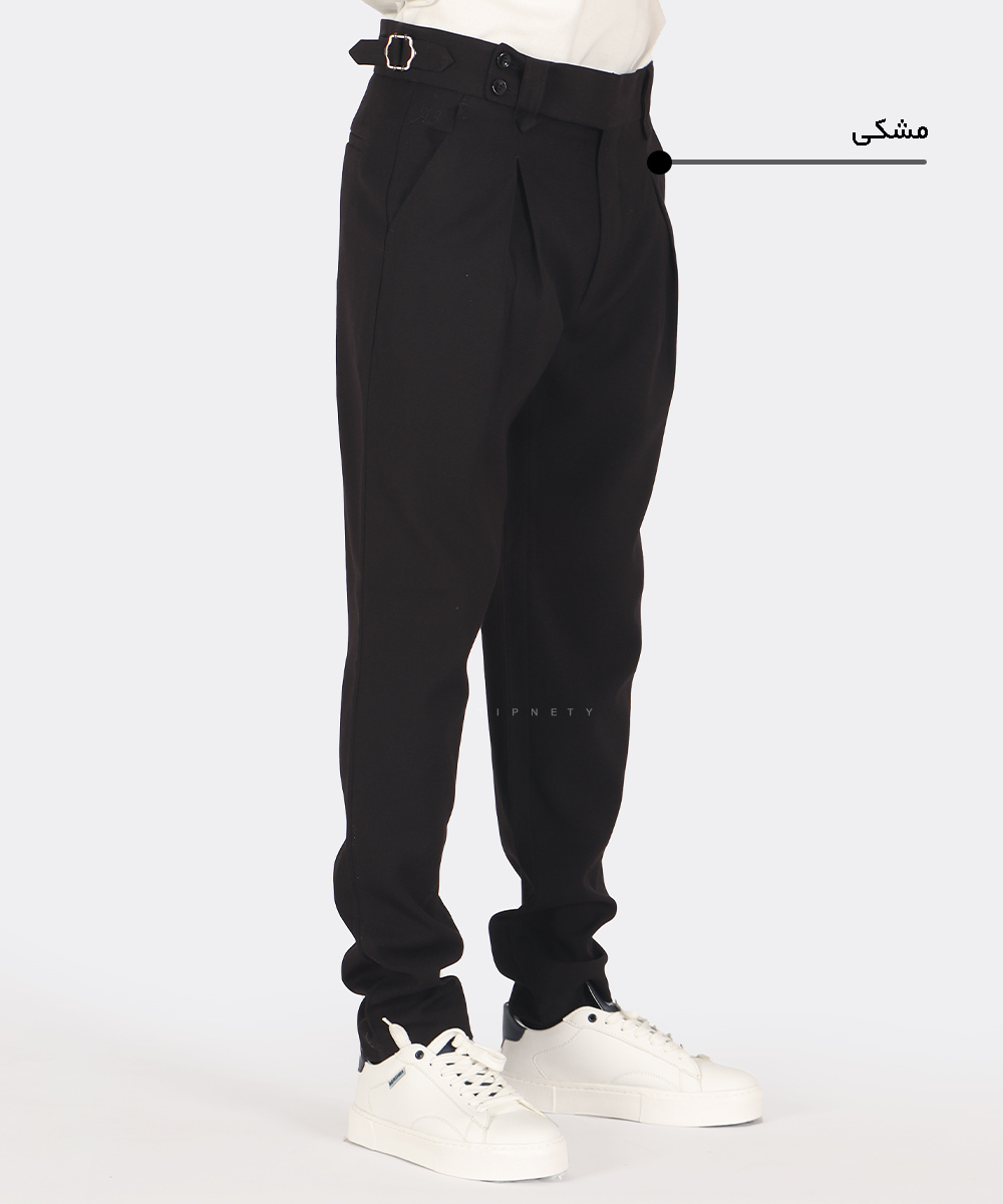                 نفتی طوسی مشکی کرم سورمه ای شلوار پارچه ای مام استایل 0925  - تصویر 8