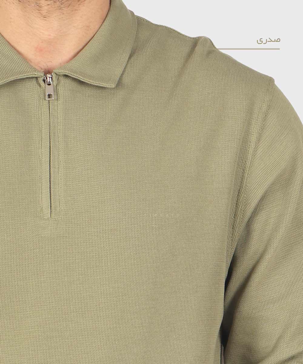                                           کرم نوک مدادی مشکی شیری خاکی صدری پاییزه تیشرت 4221  - تصویر 10
