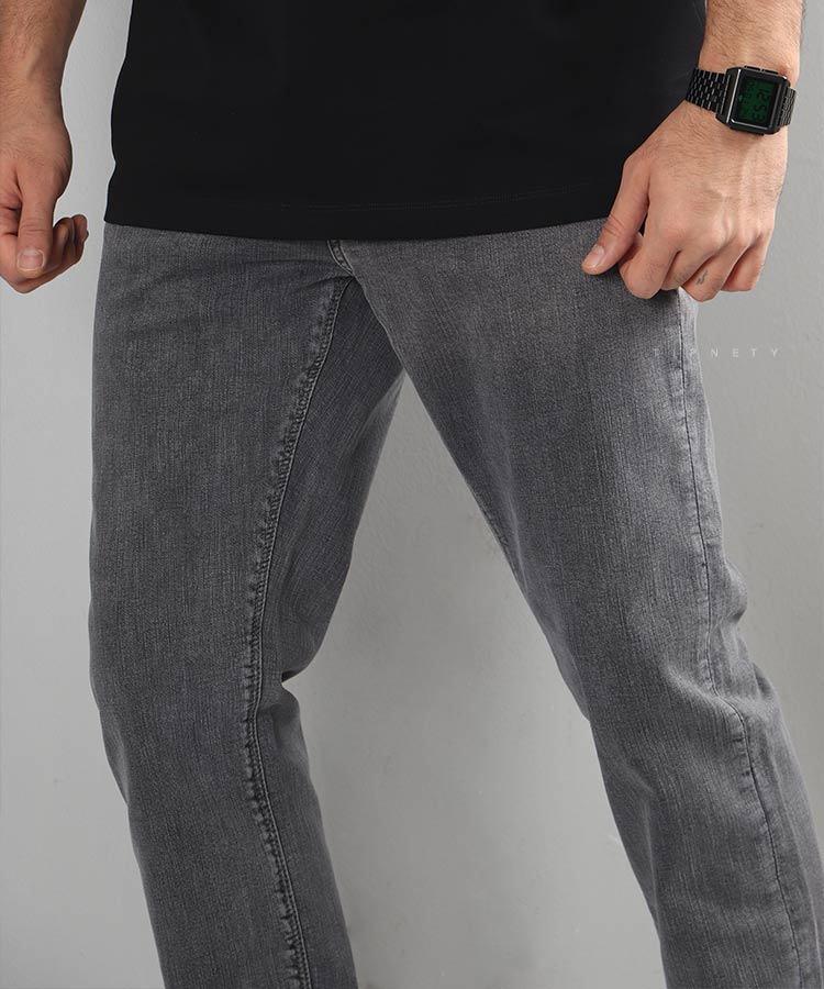 شلوار جین اسلیم مردانه ساده 3677