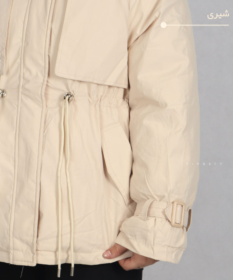                                                                                                                                                                                                                                 شیری آبی مشکی شکلاتی سبز خاکی زمستانه کاپشن 0918  - تصویر 11