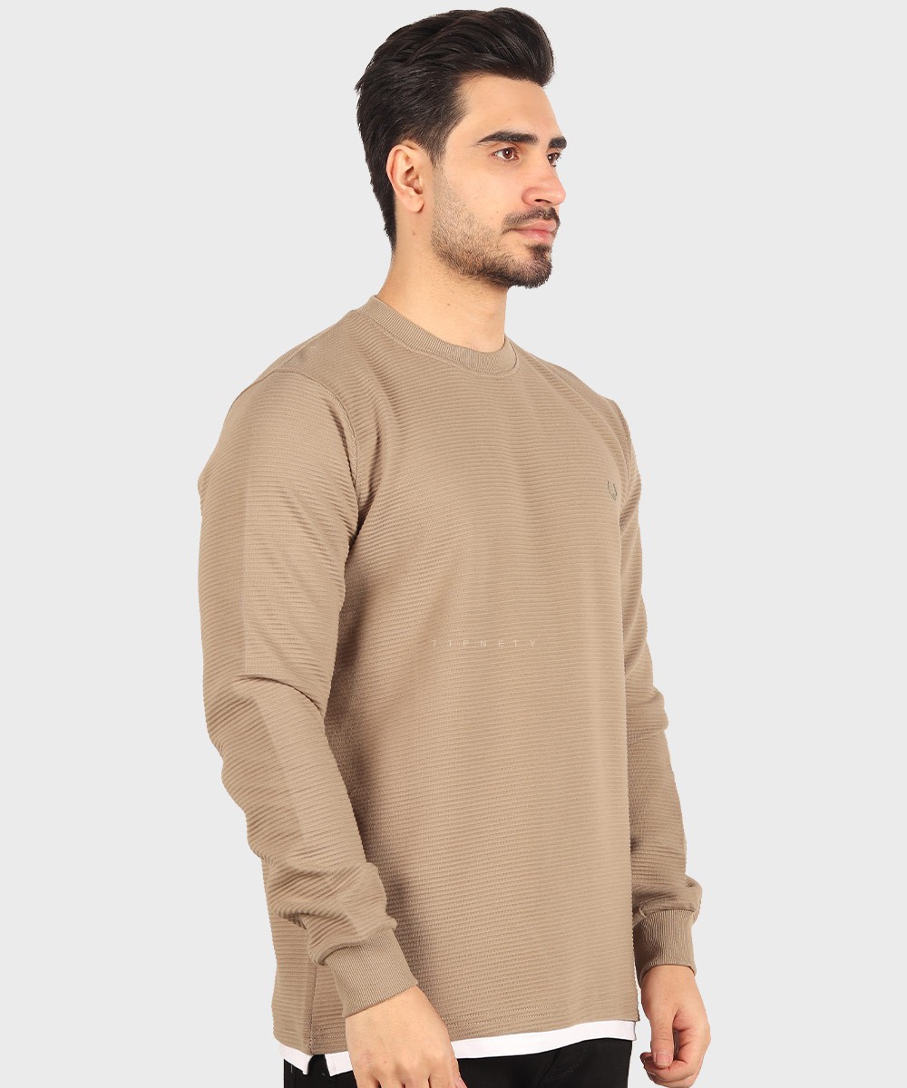                                                         لجنی سورمه ای نوک مدادی مشکی شیری کرم تیره پاییزه تیشرت 5632  - تصویر 21