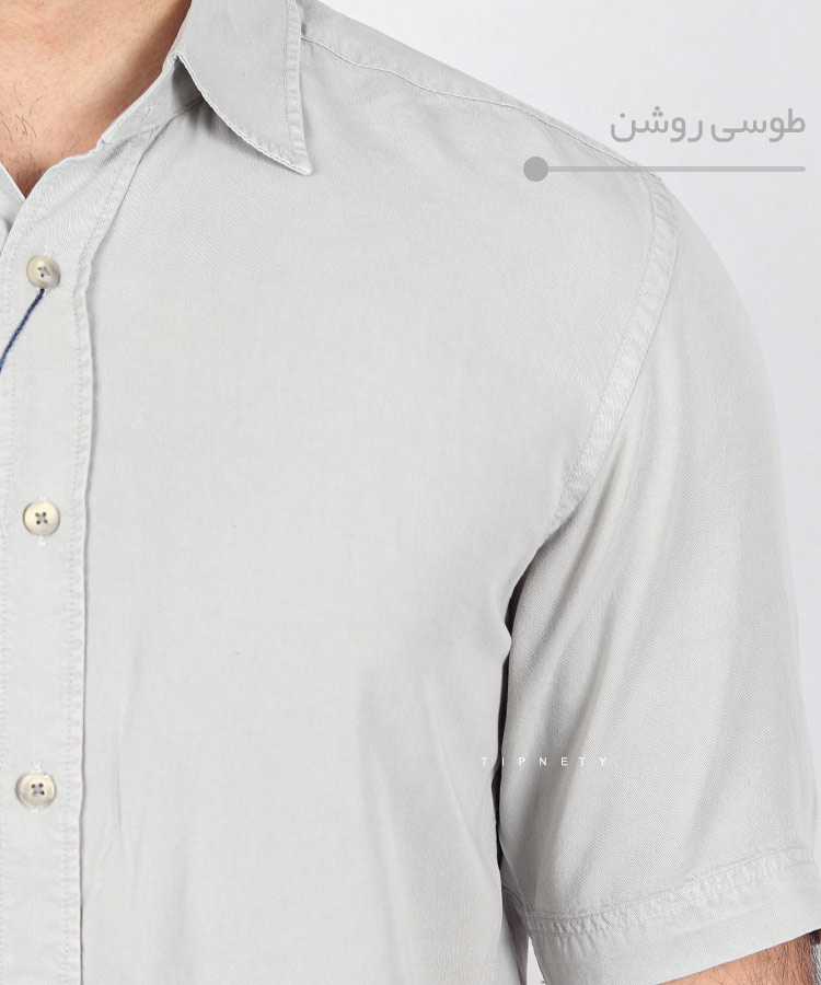   روشن       روشن             روشن طوسی کرم طوسی روشن سورمه ای آبی روشن لجنی صدری پیراهن آستین کوتاه کلاسیک 5405  - تصویر 15