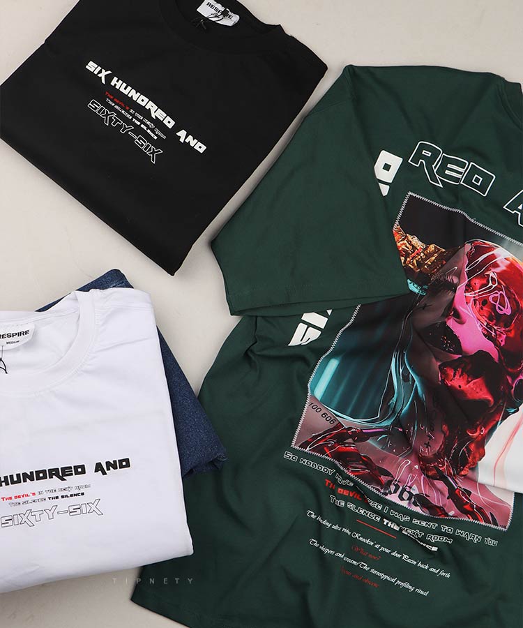                                                                                                                                                   مشکی سفید یشمی تیشرت لش 3025  - تصویر 6