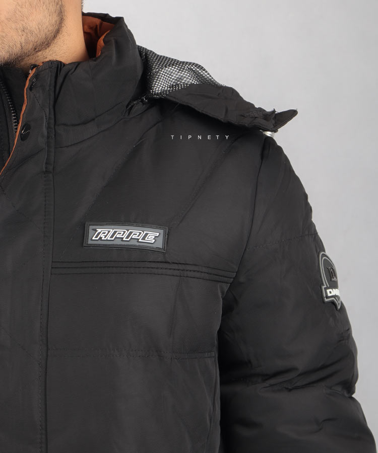                                                                       سورمه ای لجنی مشکی سبز زمستانه کاپشن 7065  - تصویر 3