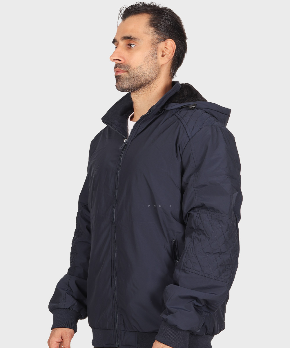         مشکی سورمه ای خاکی زمستانه کاپشن 9808  - تصویر 9