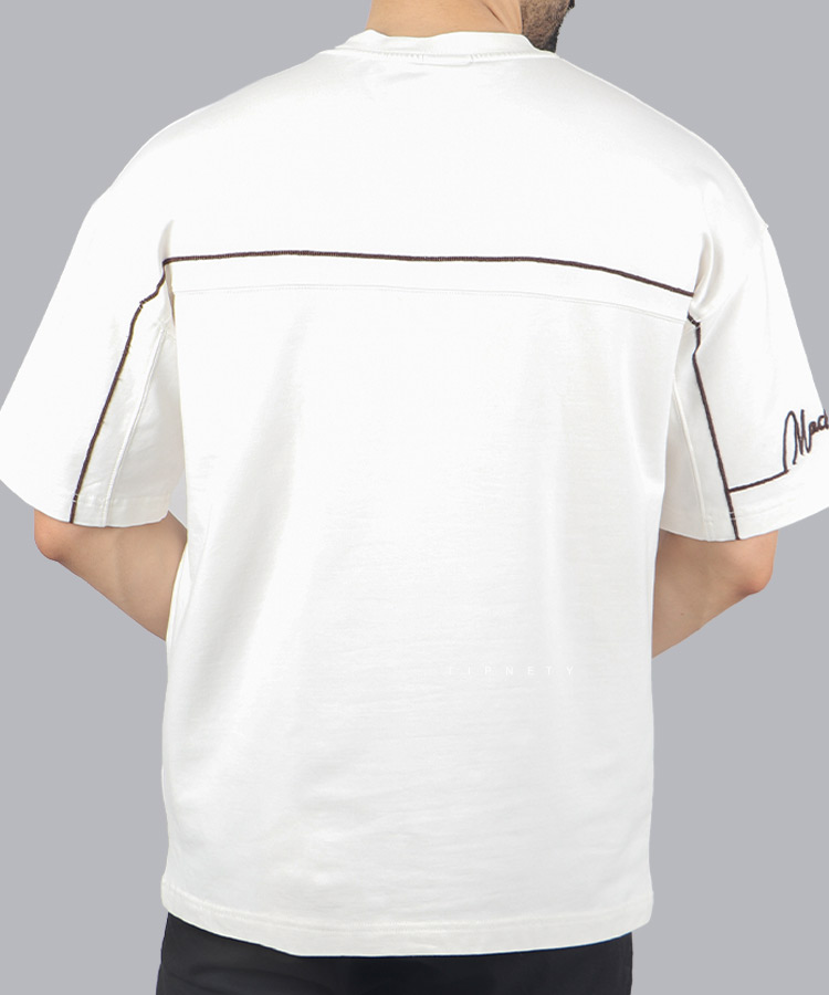                                                         سفید کله غازی استخوانی تیشرت لش 1996  - تصویر 7