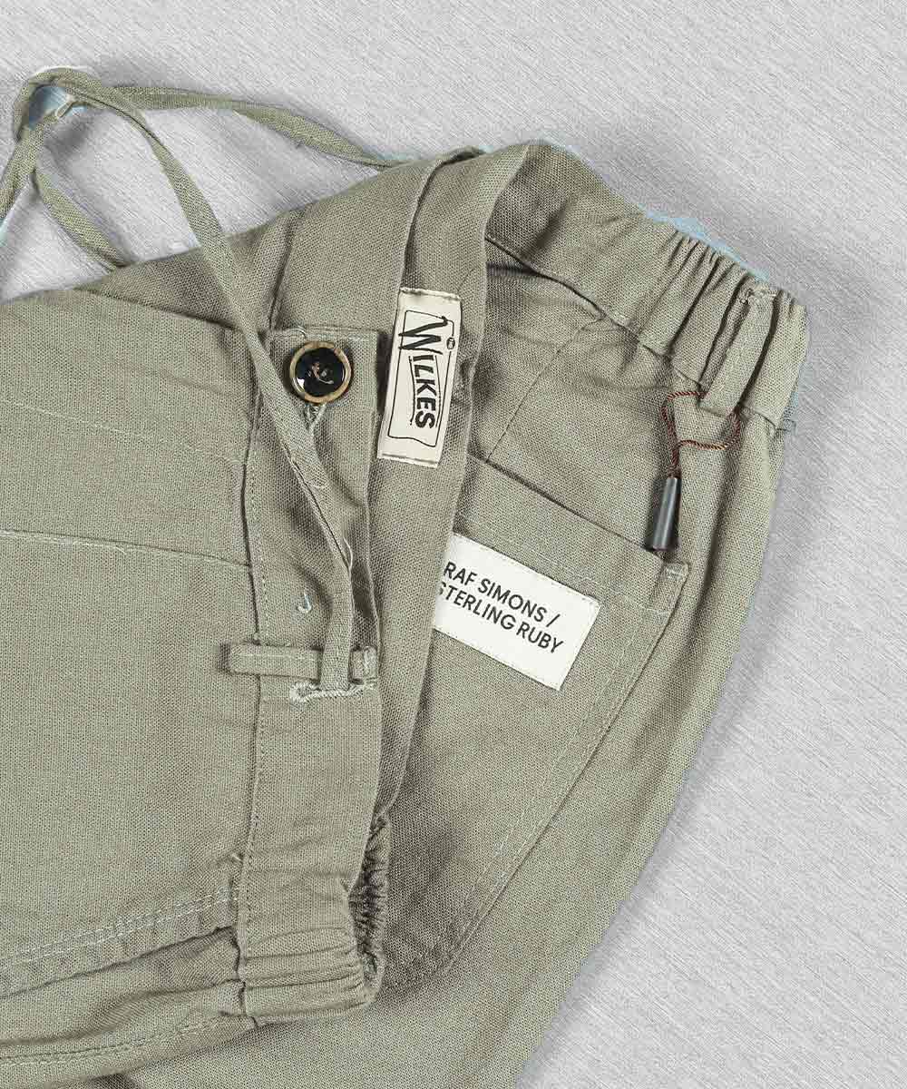                             مشکی طوسی روشن شیری کرم صدری خاکی شلوار پارچه ای لینن 0260  - تصویر 6