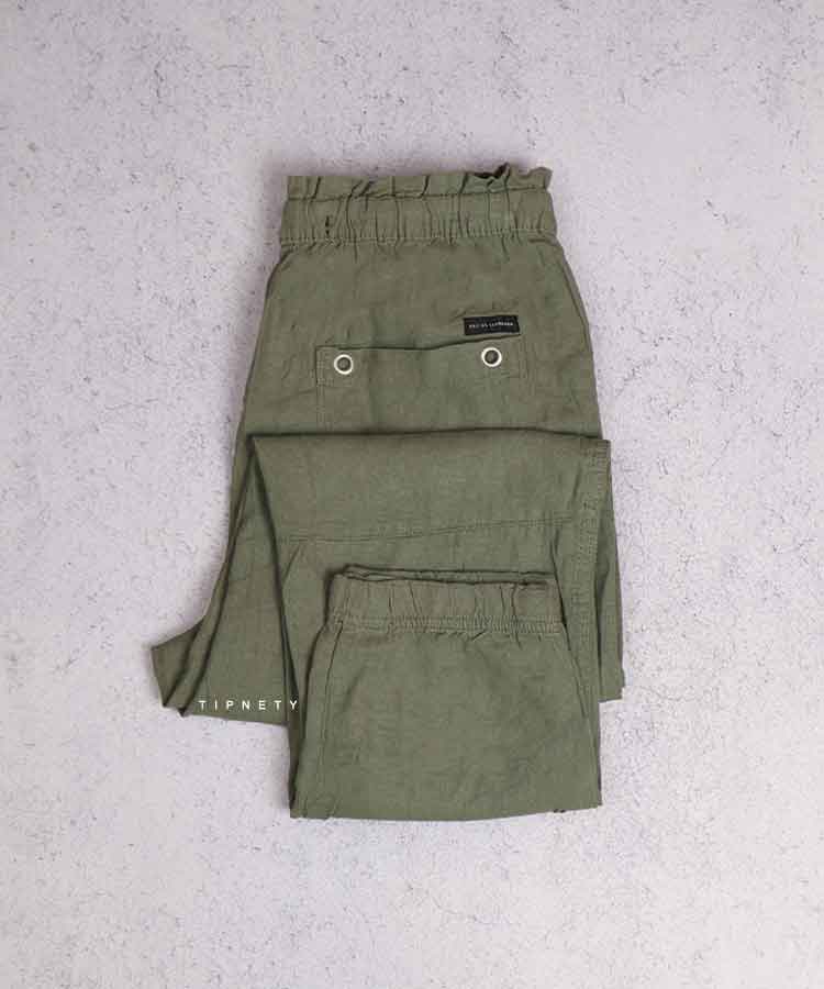                 سبز سورمه ای کرم شلوار کتان اسلش 2611  - تصویر 4