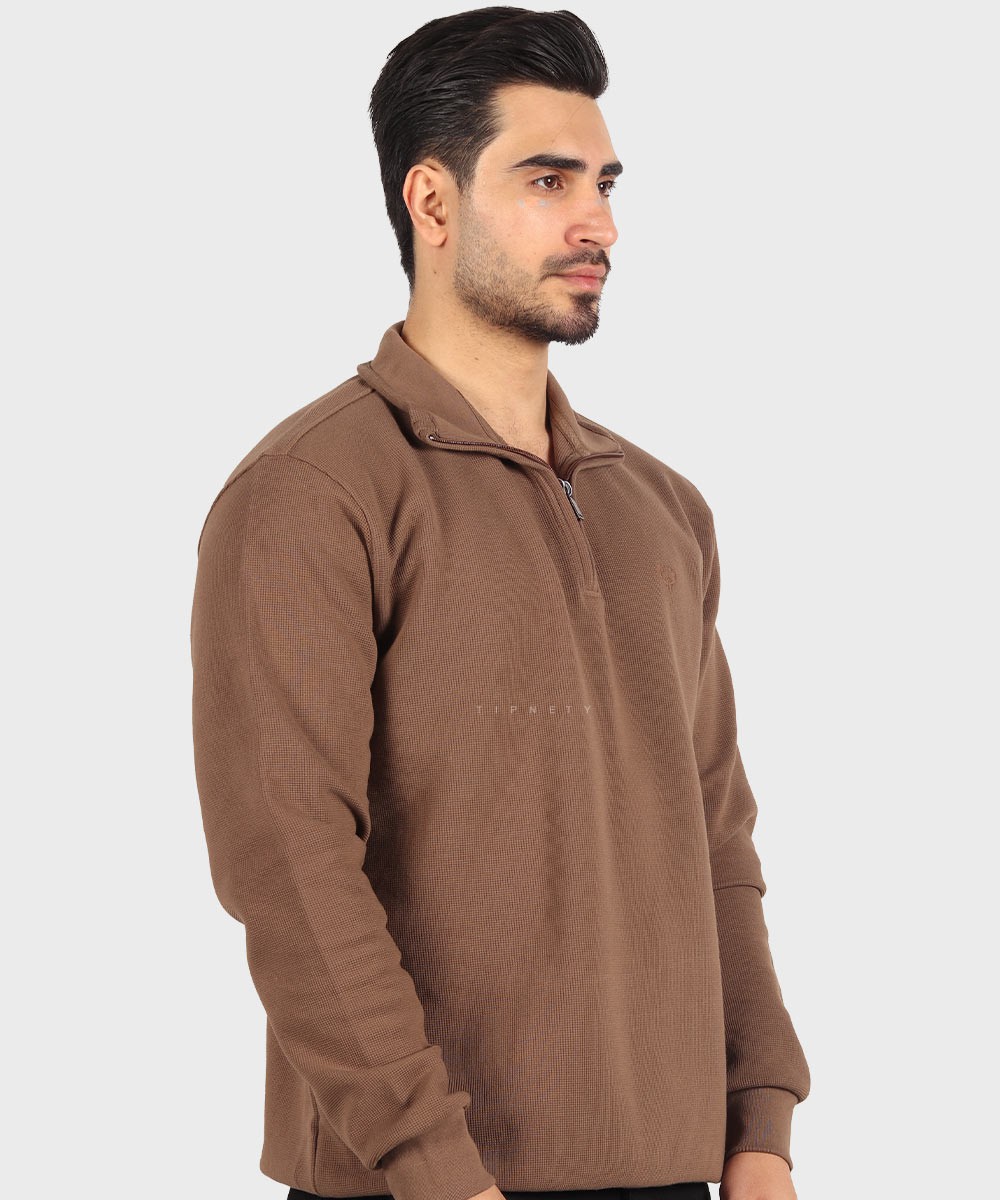                 قهوه ای نفتی آبی روشن مشکی شکلاتی کرم صدری پاییزه پلیور 8016  - تصویر 13