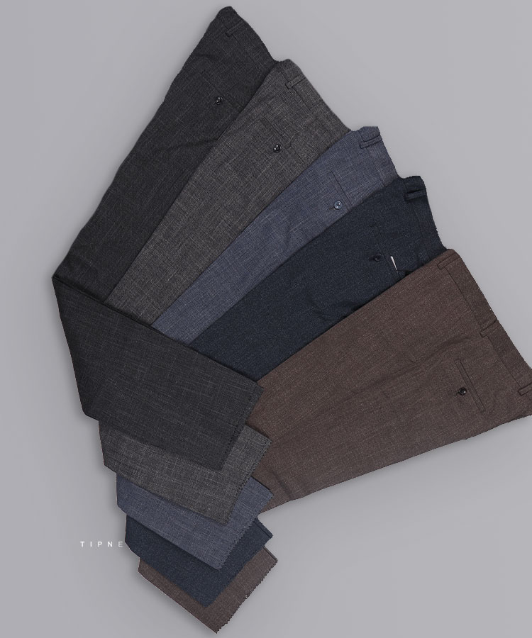 شلوار پارچه ای مردانه راسته طرح دار 0815