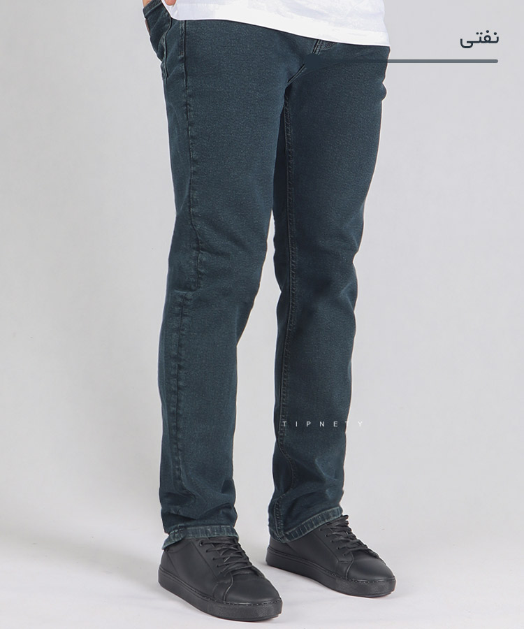         طوسی تینت ذغالی آبی شلوار جین رگولار 3823  - تصویر 3