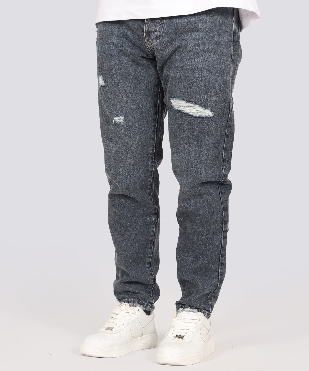   تیره       تیره آبی شلوار جین مام فیت 4907  - تصویر 11