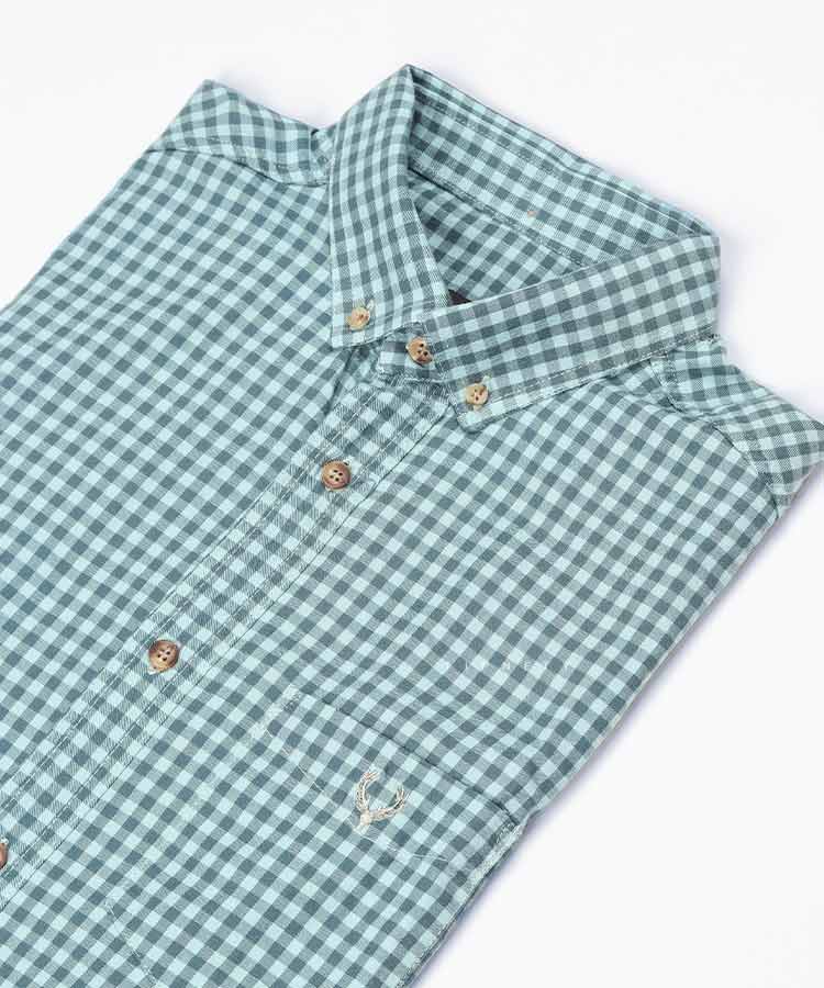 پیراهن آستین کوتاه مردانه چهارخانه 4403