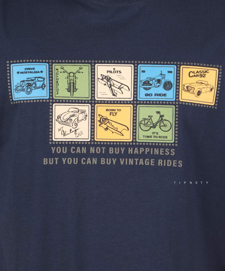                                                 سورمه ای استخوانی تیشرت چاپی 1385  - تصویر 4