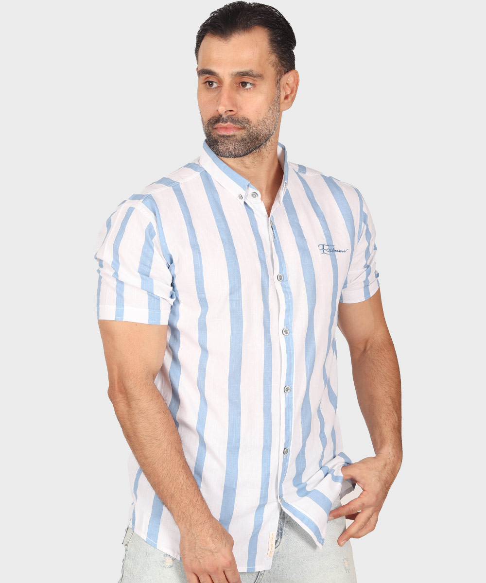                         سبز زرد آبی سورمه ای مشکی پیراهن آستین کوتاه فیت 0413  - تصویر 12