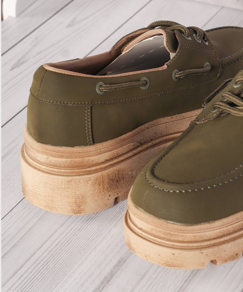           سبز قهوه ای کرم خاکی کفش کژوال 1318  - تصویر 8