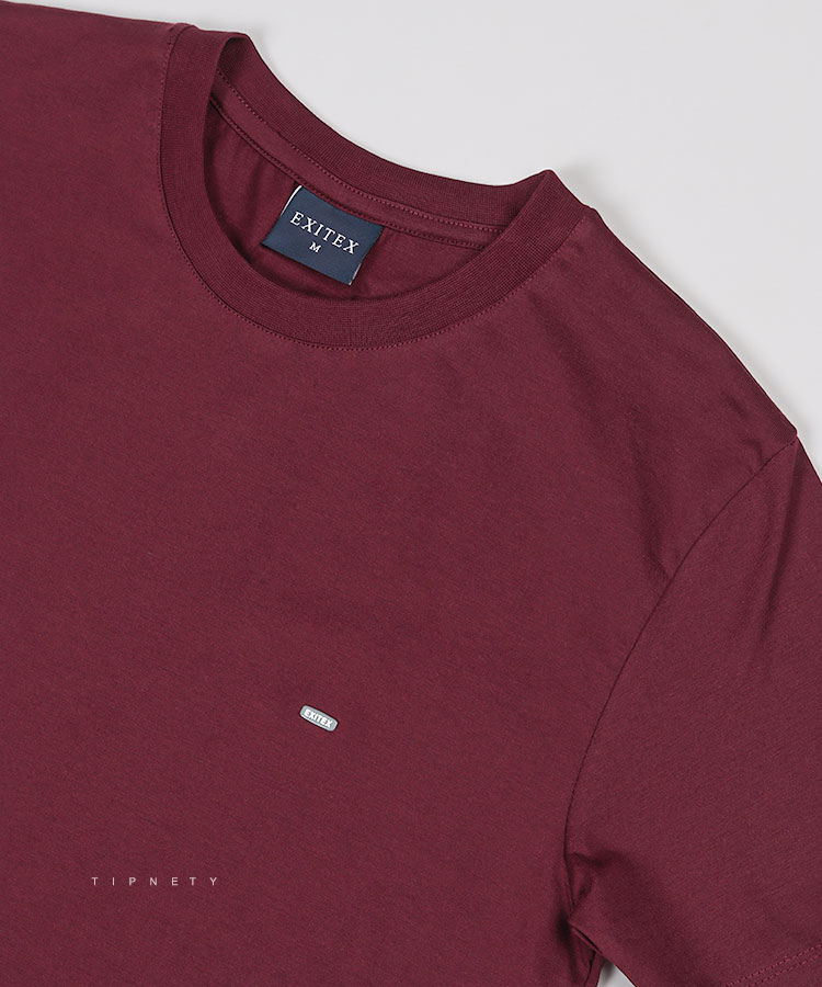                                                 قرمز زرشکی تیشرت بیسیک 9127  - تصویر 7