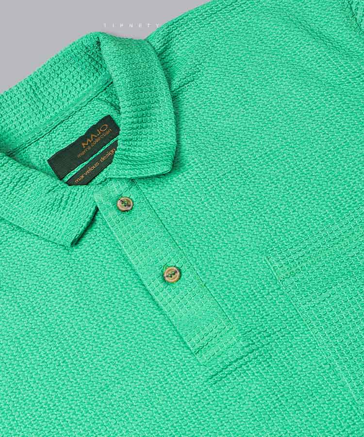 تیشرت یقه دار مردانه جیب دار 2217