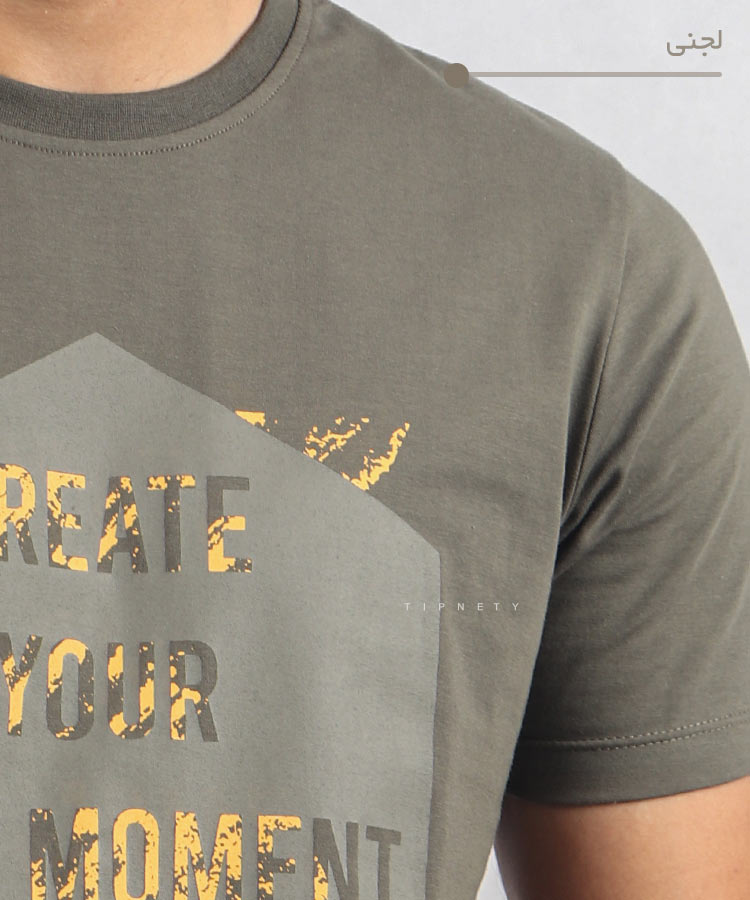                                                                                                                                                                                                 لجنی قرمز زرد سورمه ای مشکی تیشرت چاپی 1611  - تصویر 10