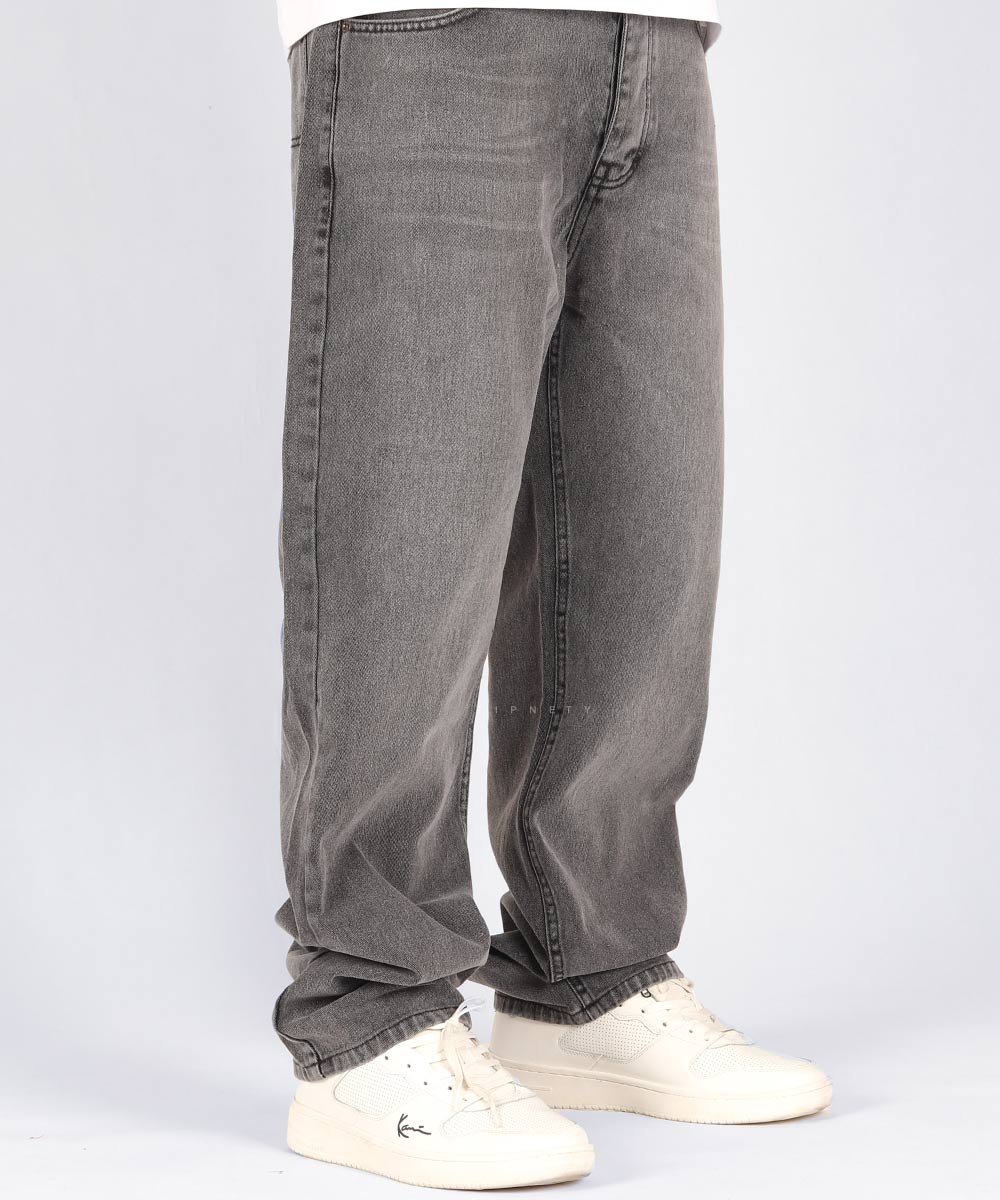         طوسی تیره دودی شلوار جین بگ استایل 0450  - تصویر 5