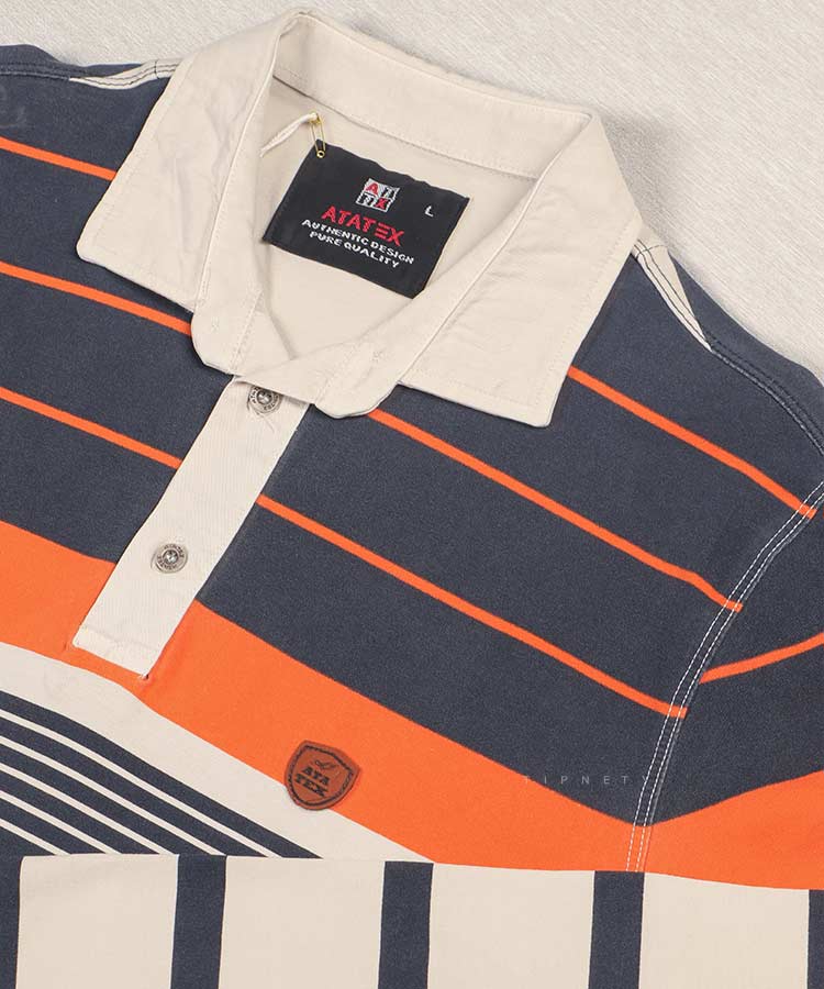 تیشرت یقه دار مردانه آستین بلند 1257