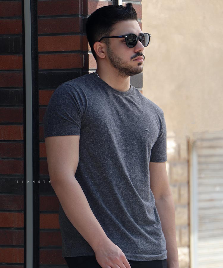 تیشرت ساده پنبه ای مردانه 0476