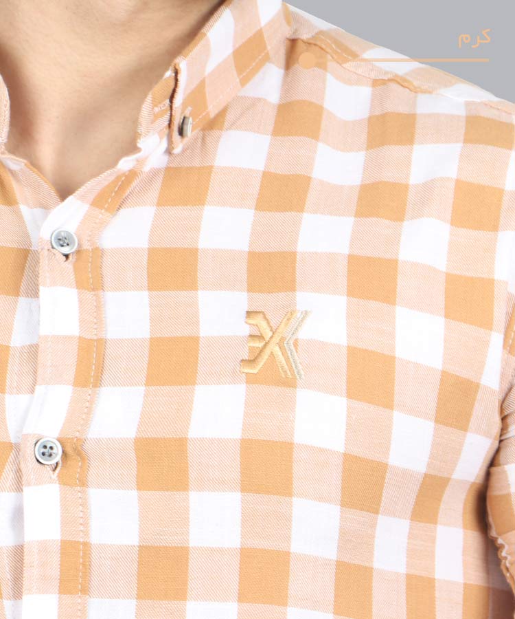                     روشن     آبی کرم قرمز   روشن طوسی     پیراهن آستین کوتاه فیت 4203  - تصویر 4