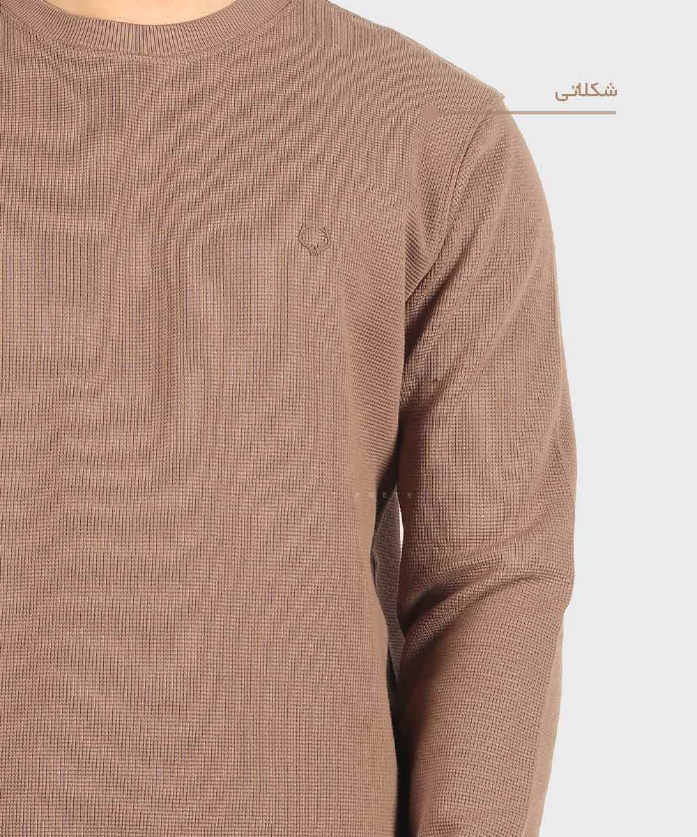           سورمه ای خاکی سبز شکلاتی پاییزه تیشرت 4416  - تصویر 6