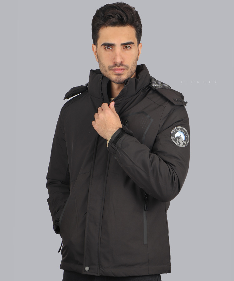                                                                                                               زرد سورمه ای مشکی سبز زمستانه کاپشن 3012  - تصویر 4