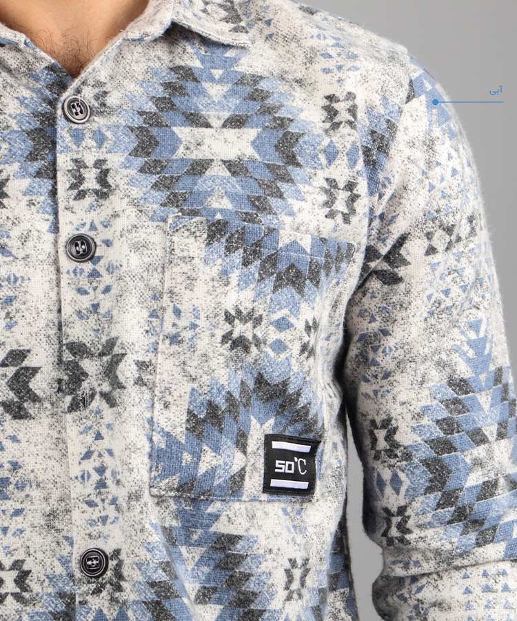                                                                                                                                 پسته ای آبی سبز پاییزه پیراهن 0738  - تصویر 4