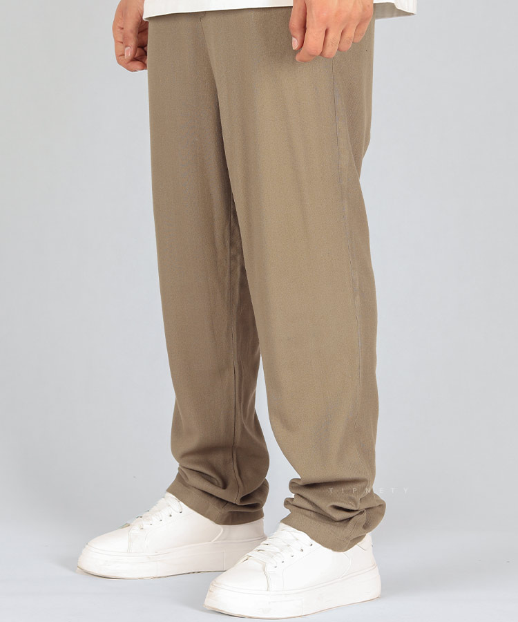                   سبز صدری شلوار پارچه ای لینن 0387  - تصویر 5