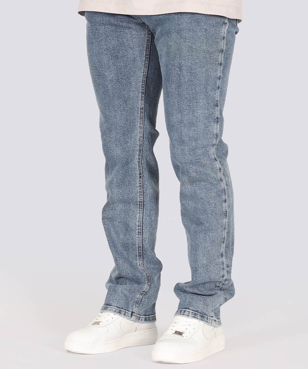       یخی         یخی   مشکی آبی آبی یخی شلوار جین رگولار 3887  - تصویر 12