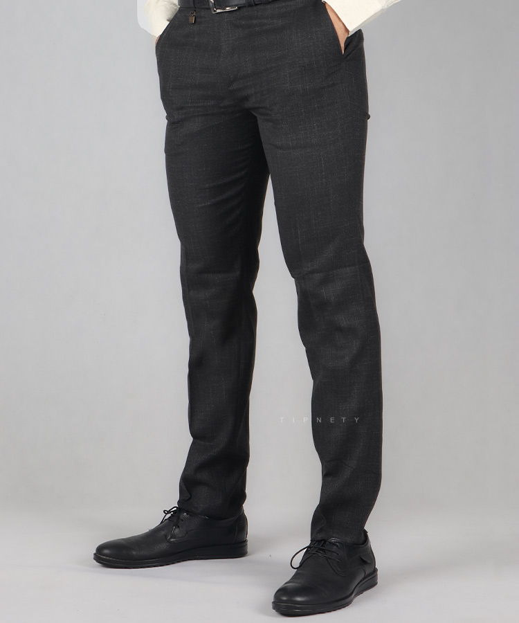                                                             قهوه ای ذغالی سورمه ای طوسی سبز شلوار پارچه ای راسته 0270  - تصویر 3