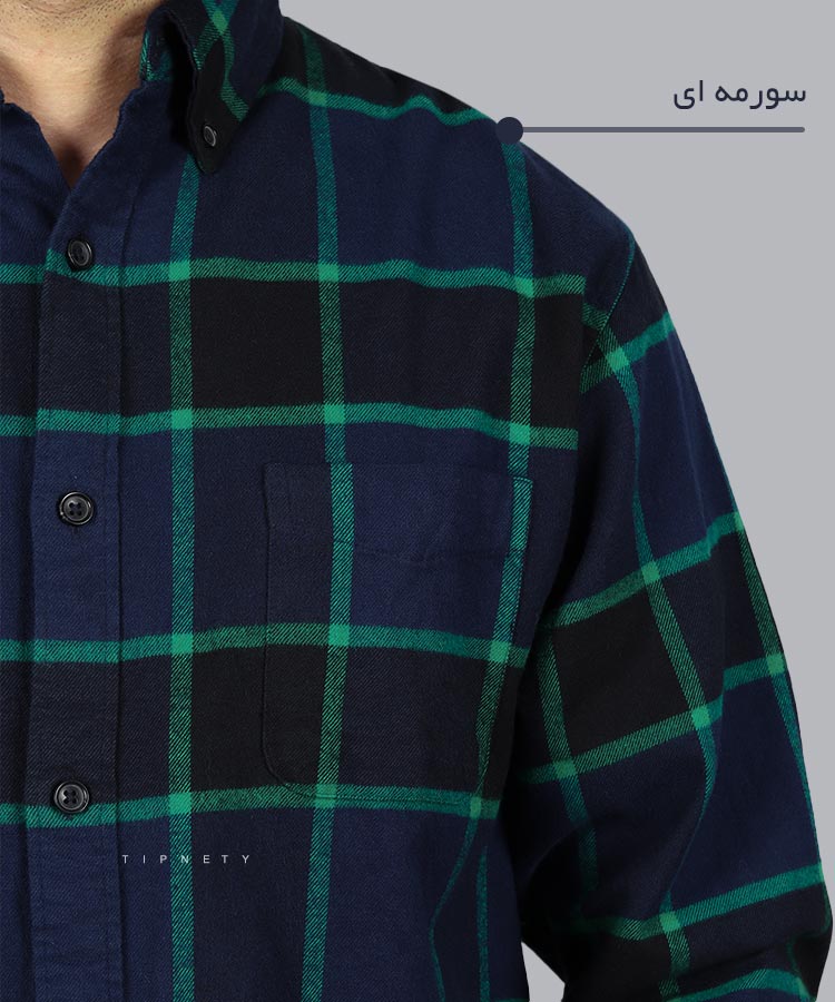 پیراهن مردانه پشمی و چهارخانه 4189