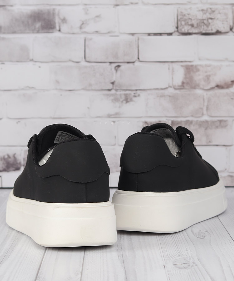 کرم سفید مشکی کفش روزمره (کتانی) 2170  - تصویر 6