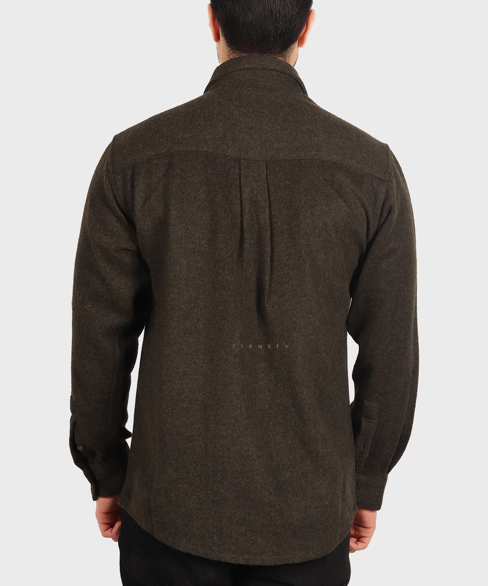                     سورمه ای سبز طوسی روشن کرم پاییزه پیراهن 0958  - تصویر 15