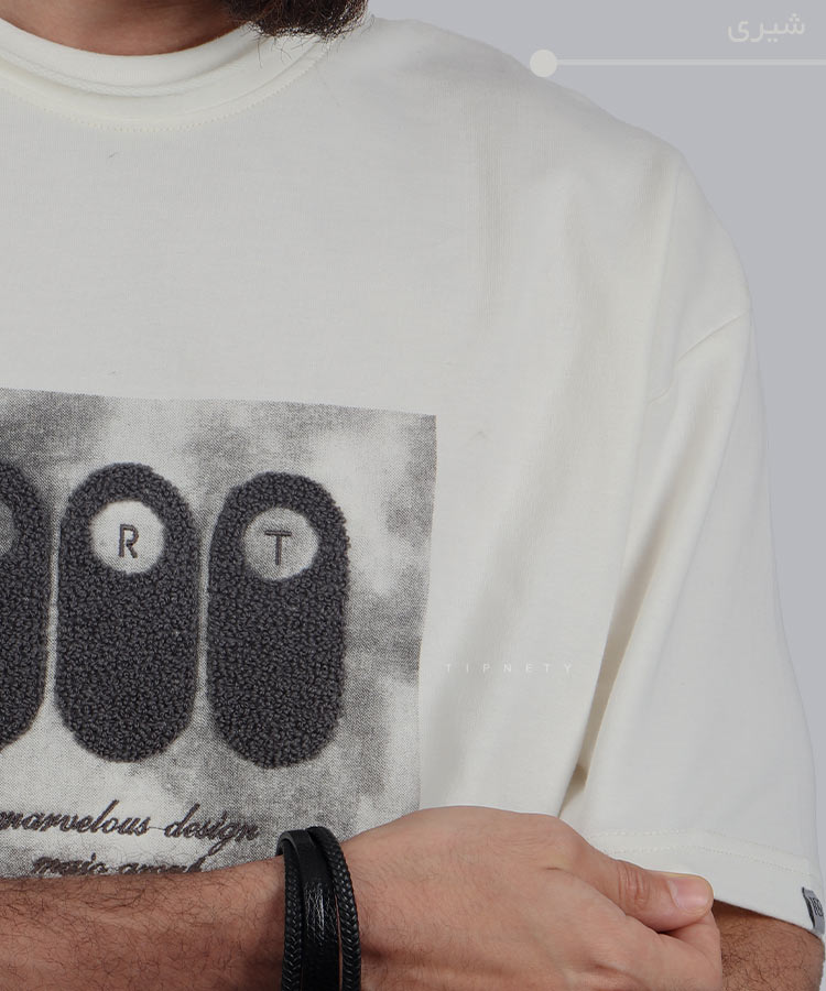                                                                                                                                                 مشکی شیری کرم سبز آبی تیشرت لش 2255  - تصویر 5