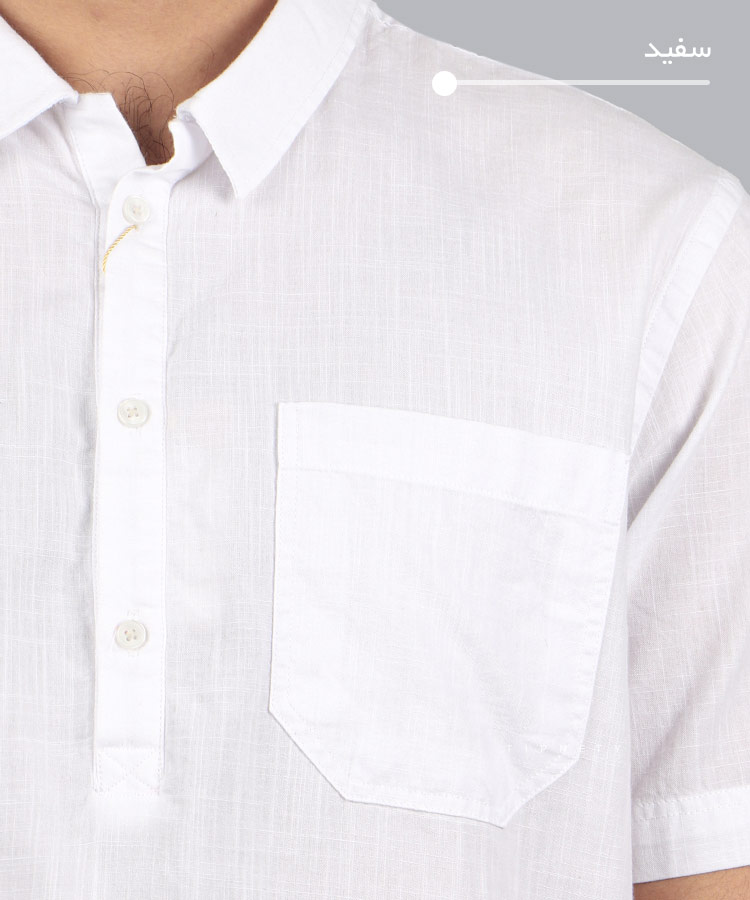                                                                 زیتونی سفید دارچینی پیراهن لش 5147  - تصویر 7