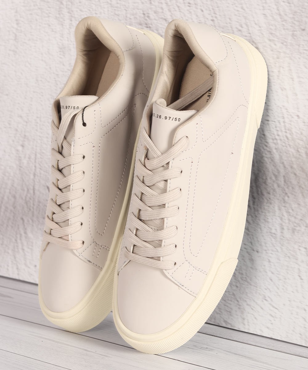 کفش ونس اسپرت طوسی روشن و کرم 2655